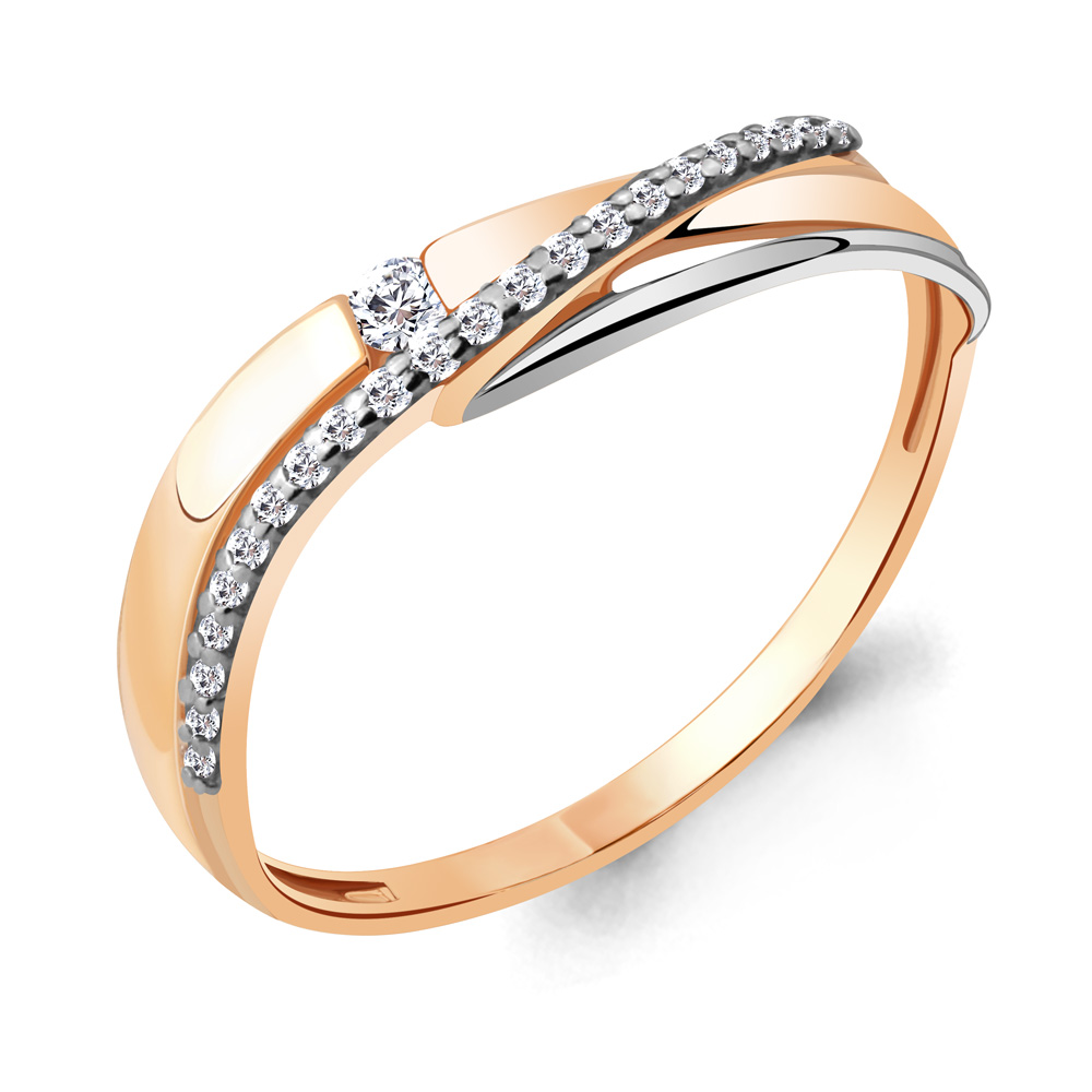 64371А Кольцо из Золота с фианитами из коллекции "Must Have"