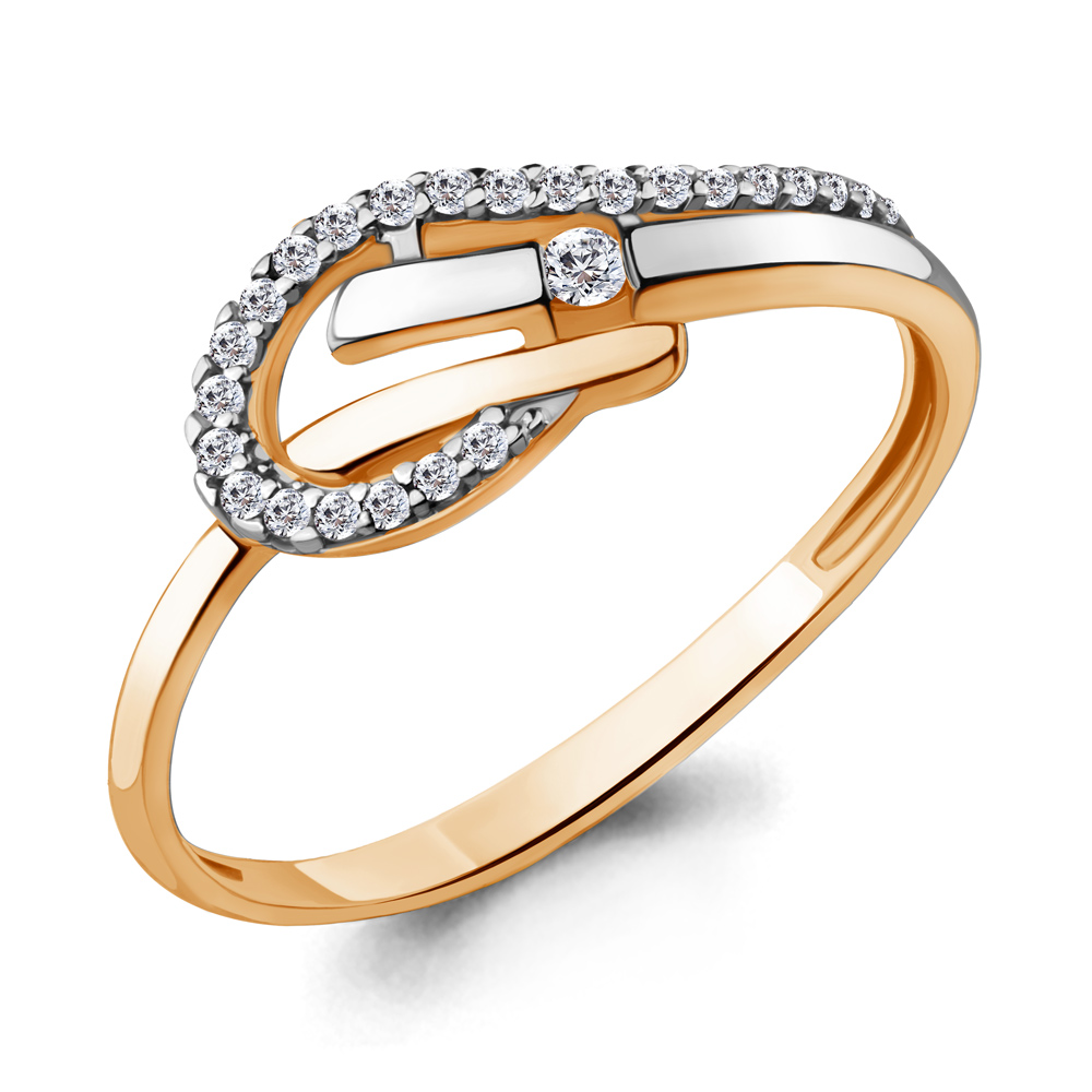 64391А Кольцо из Золота с фианитами из коллекции "Must Have"