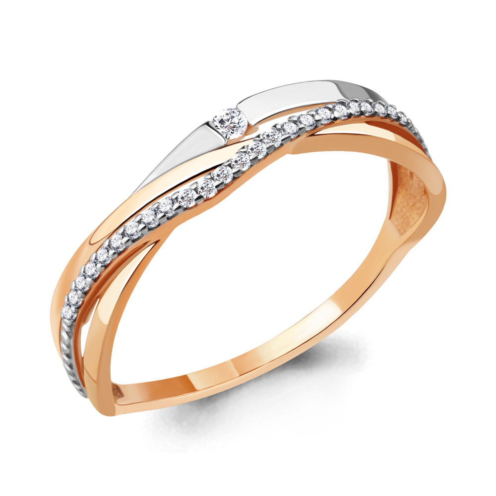 64394А Кольцо из Золота с фианитами из коллекции "Must Have"