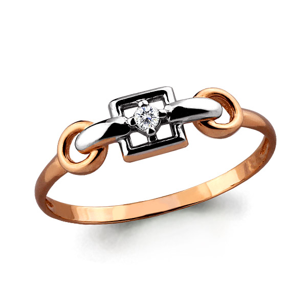 64423А Кольцо из Золота с фианитом