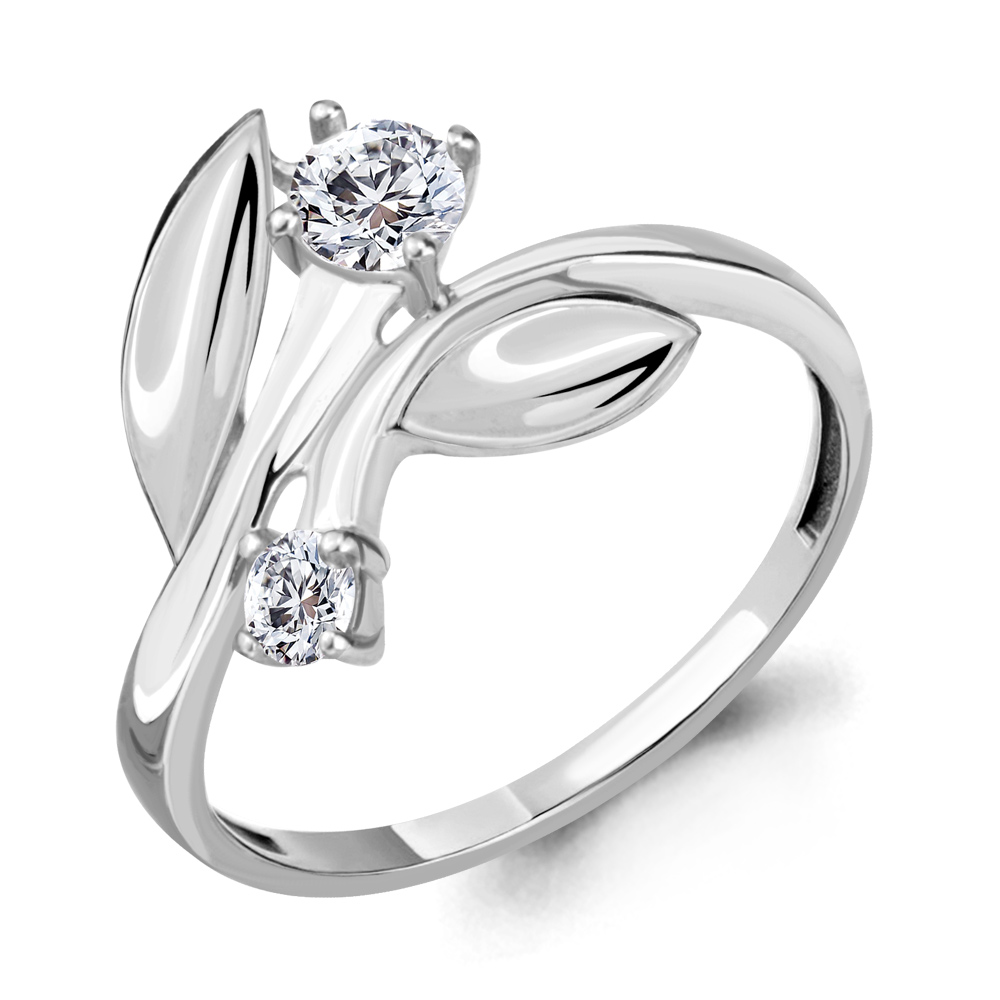 64475А Кольцо из Серебра с фианитами