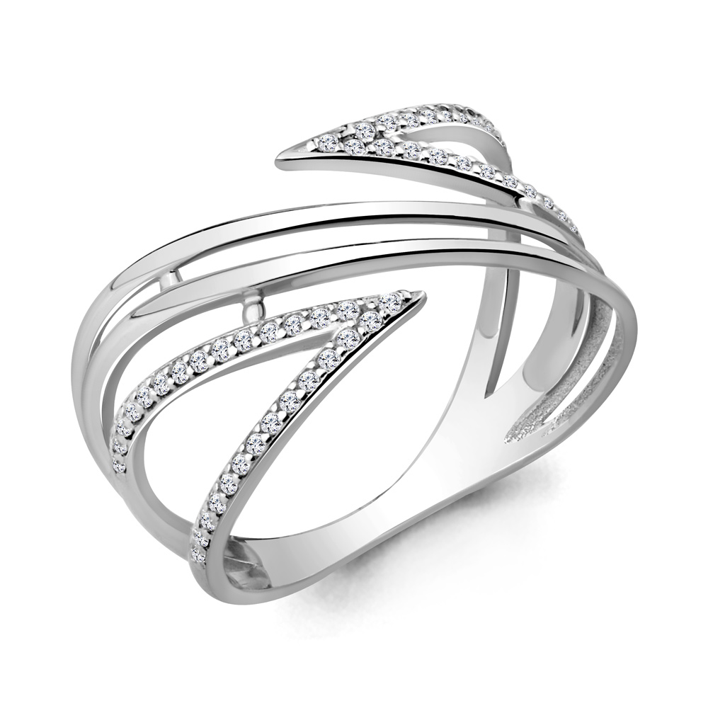 64557А Кольцо из Серебра с фианитами