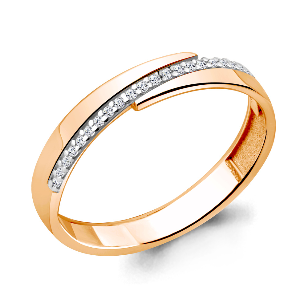 64608А Кольцо из Золота с фианитами