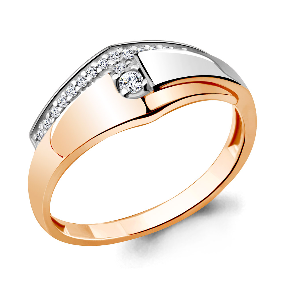 64676А Кольцо из Золота с фианитами