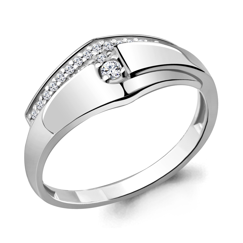 64676А Кольцо из Серебра с фианитами