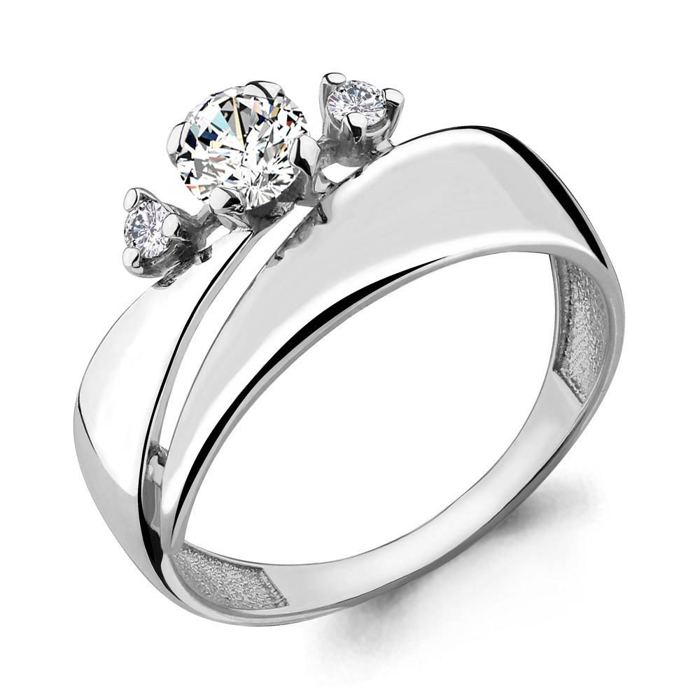 64734А Кольцо из Серебра с фианитами