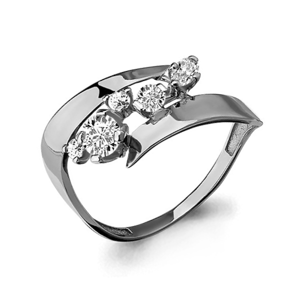 64803А Кольцо из Серебра с фианитами