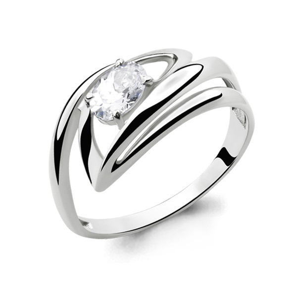 64899 Кольцо из Серебра с фианитом