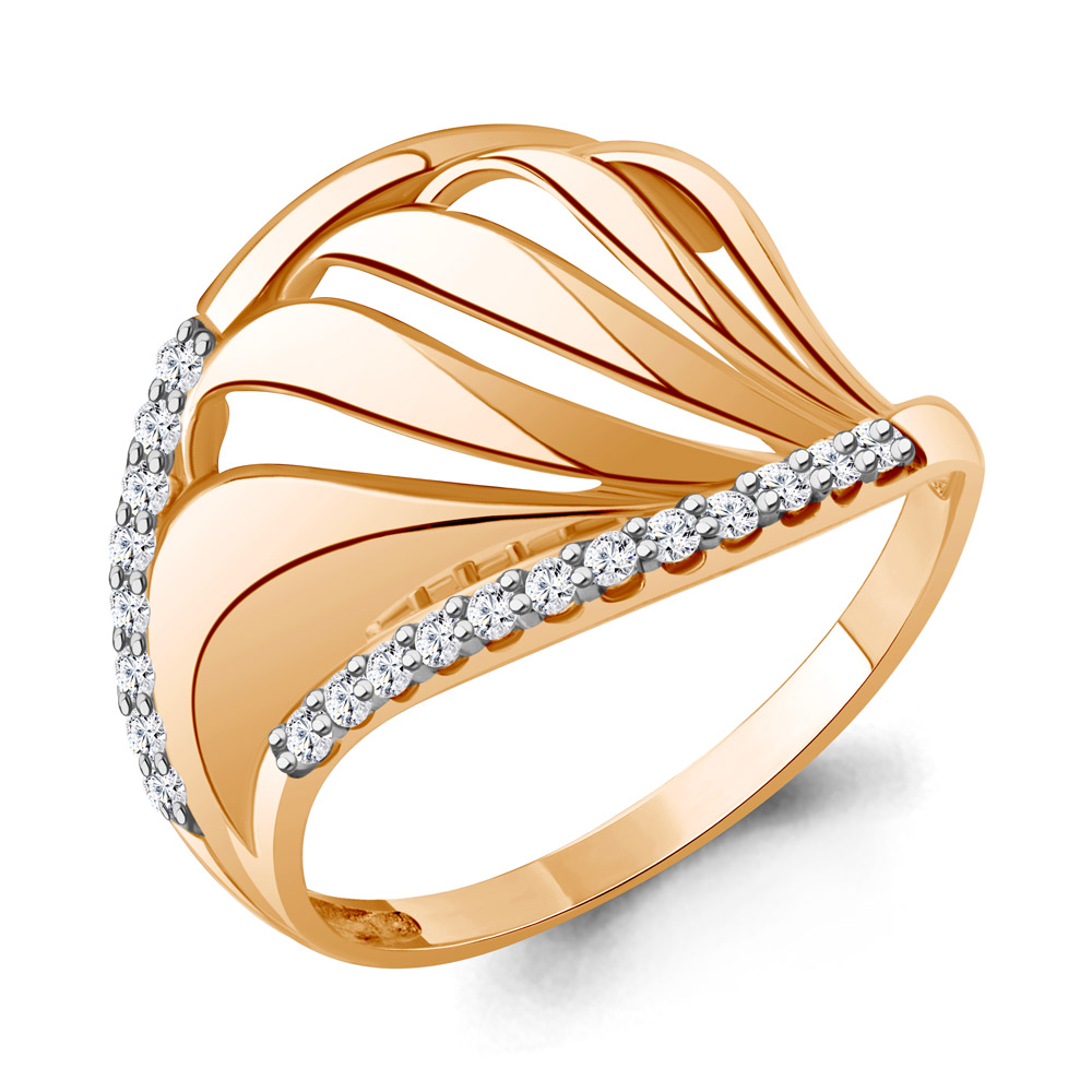 64987А Кольцо из Золота с фианитами