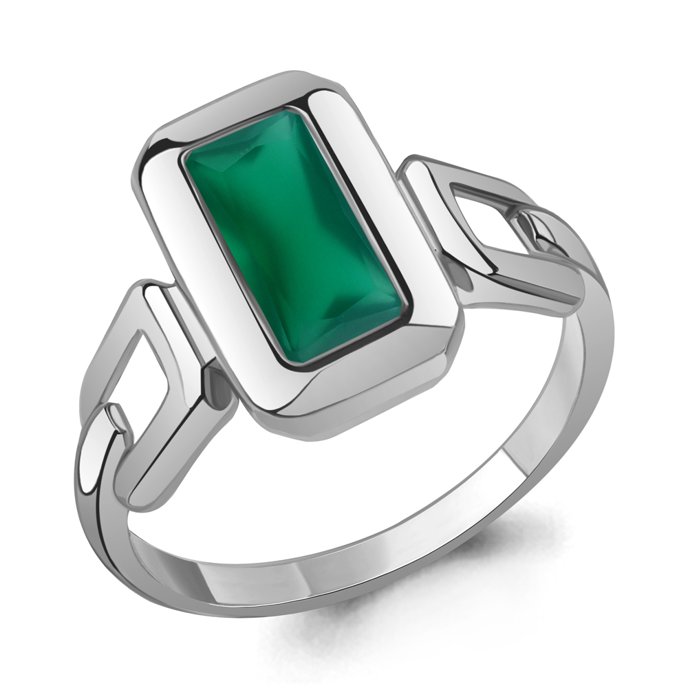 65000609 Кольцо из Серебра с агатом