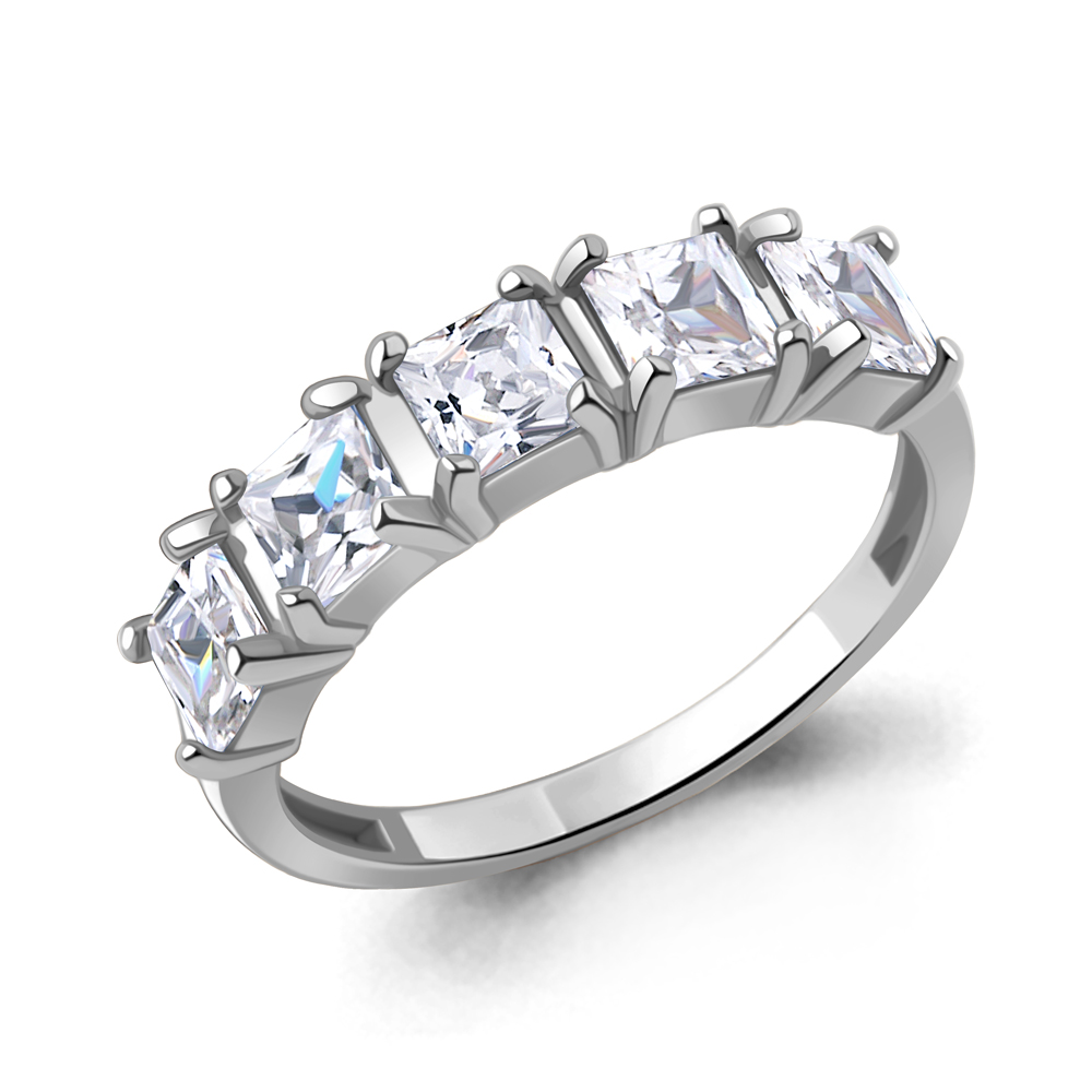 650162 Кольцо из Серебра с фианитами