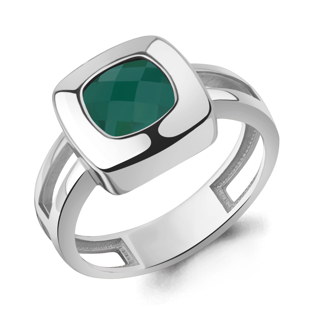 65016709 Кольцо из Серебра с агатом