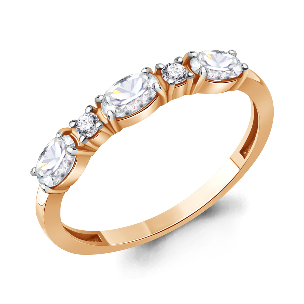 650174А Кольцо из Золота с фианитами