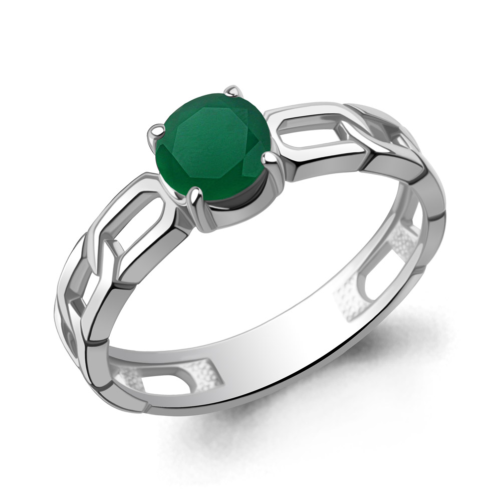 65017509 Кольцо из Серебра с агатом