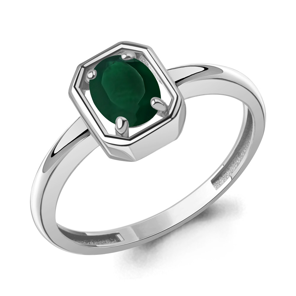 65018109 Кольцо из Серебра с агатом