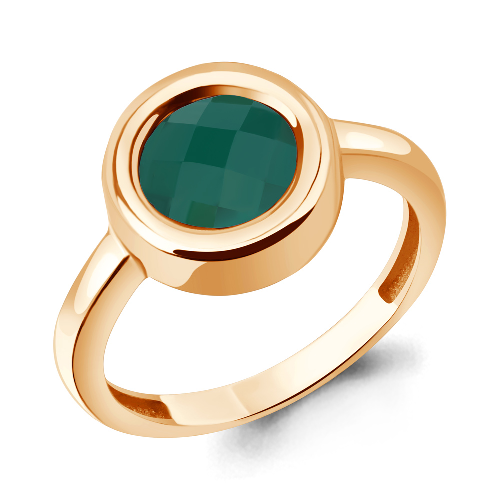 65020309 Кольцо из Золота с агатом