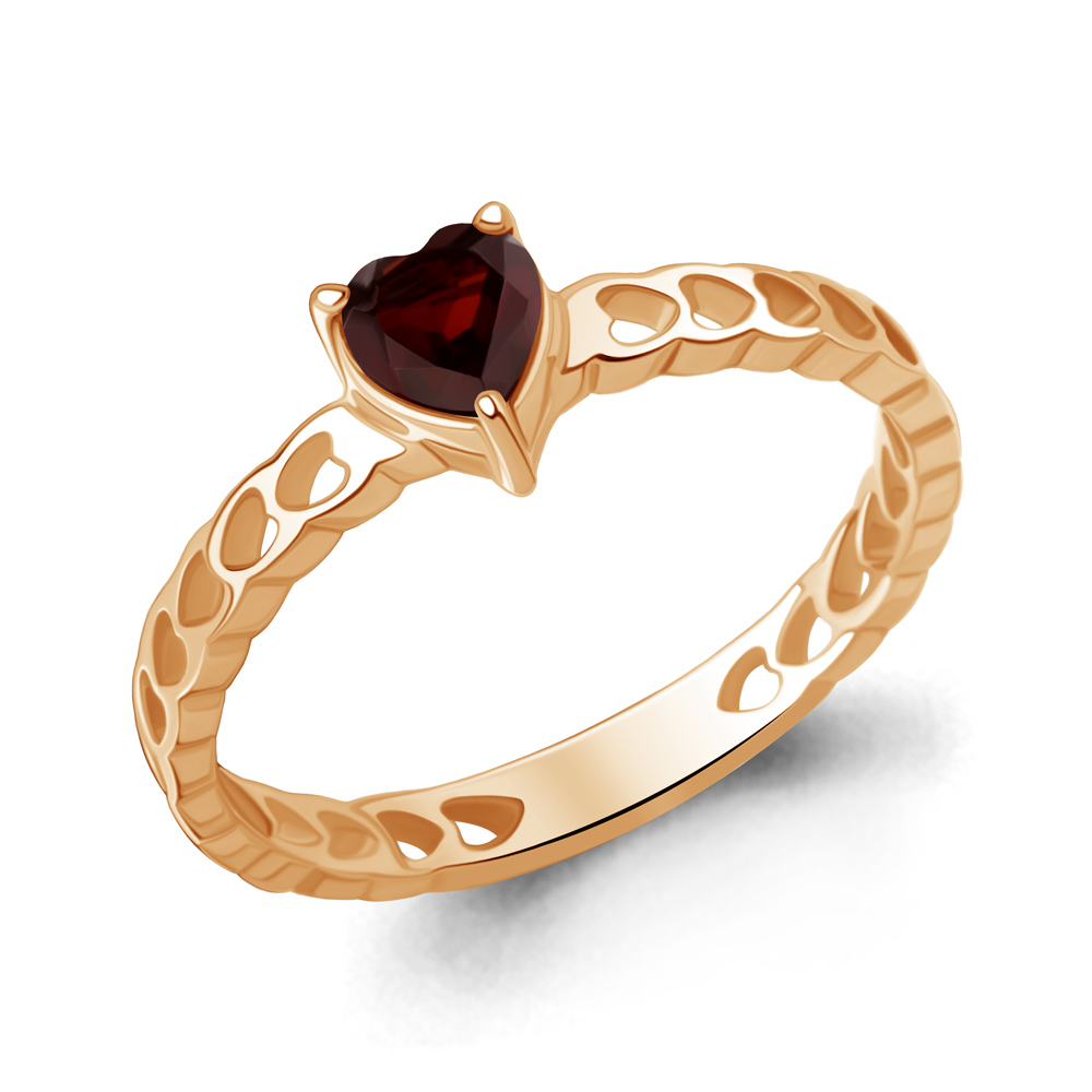 65021403 Кольцо из Золота с гранатом