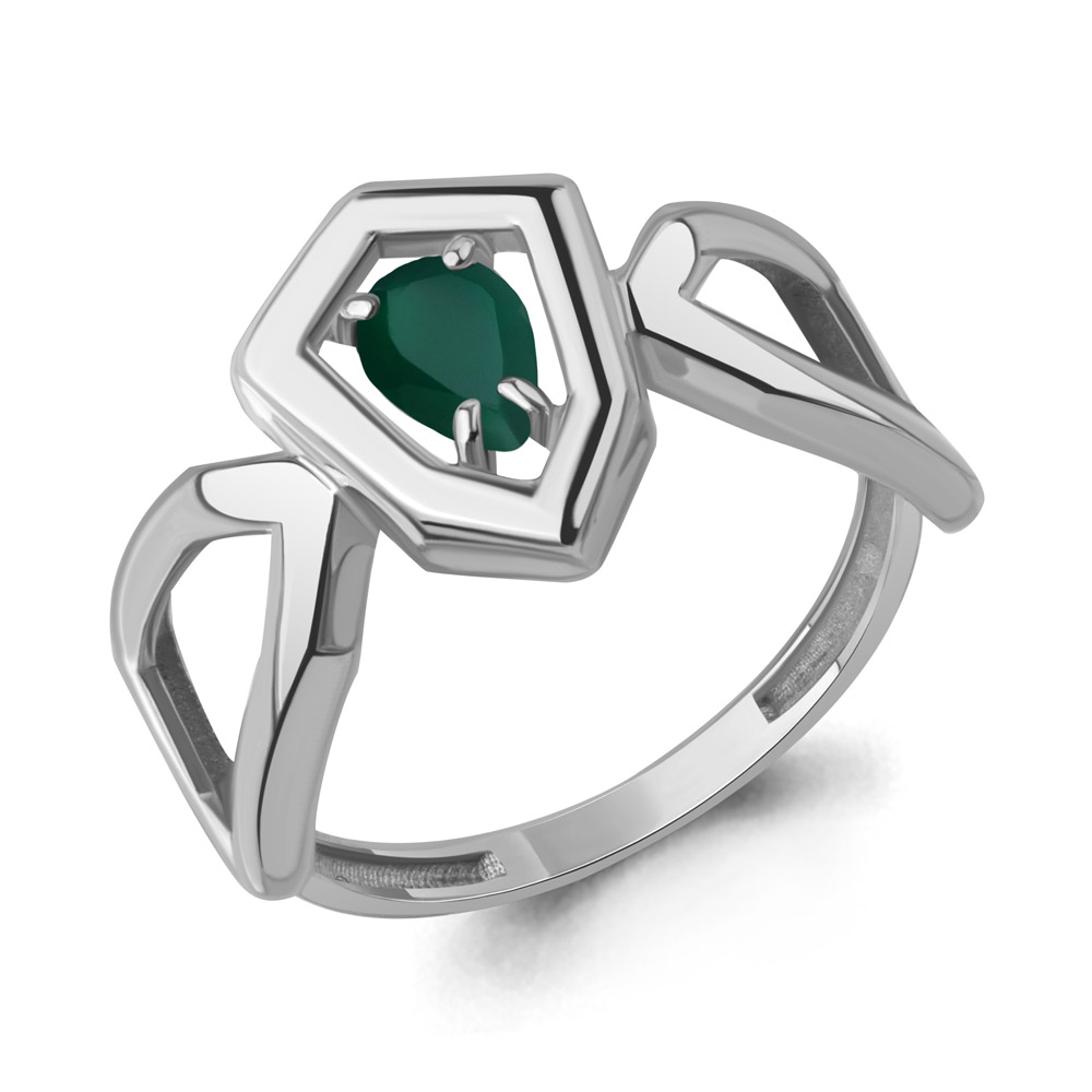 65022309 Кольцо из Серебра с агатом