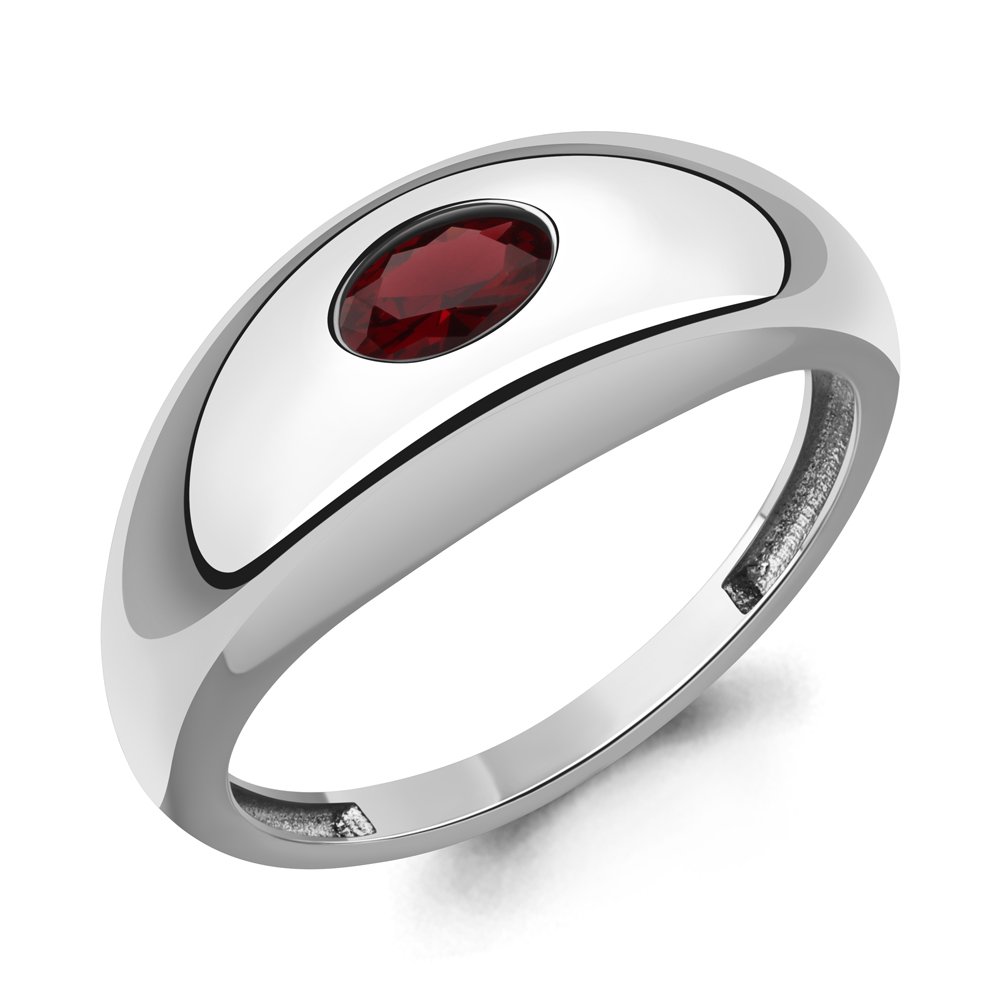 65025203 Кольцо из Серебра с гранатом