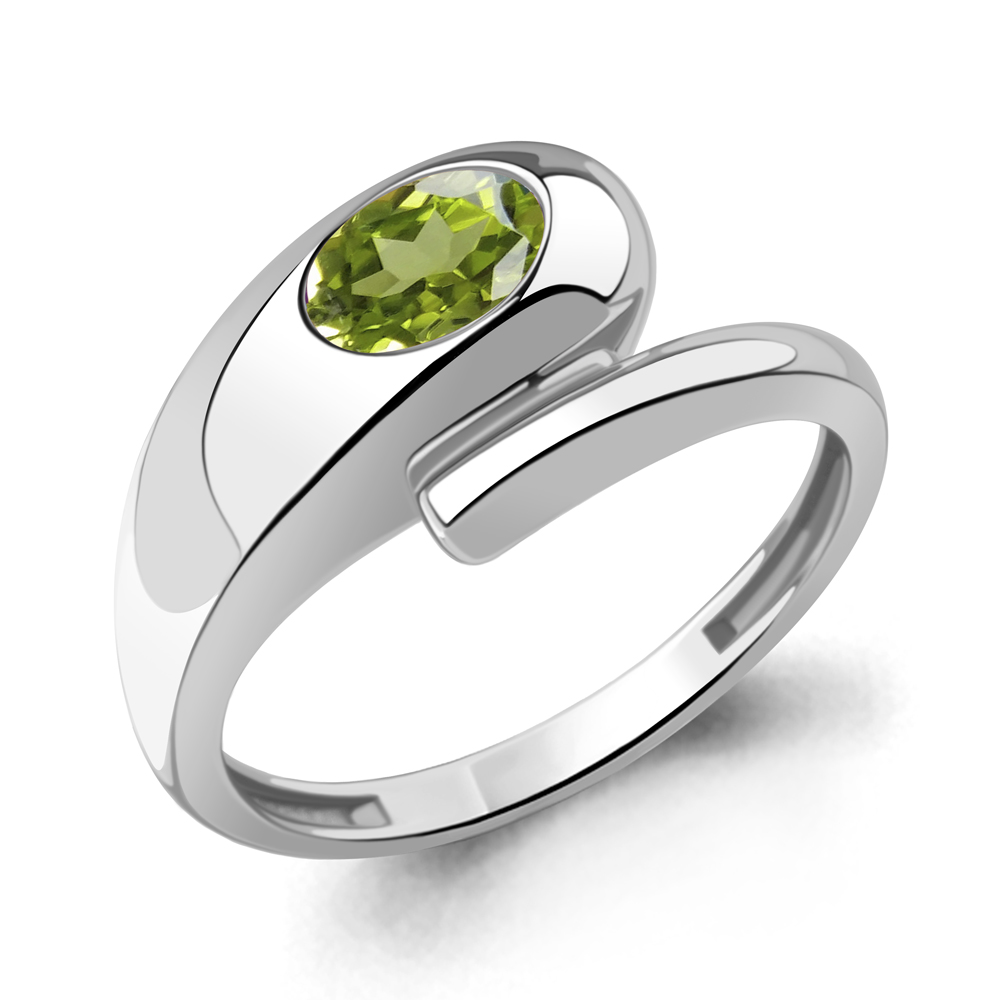 65025307 Кольцо из Серебра с хризолитом