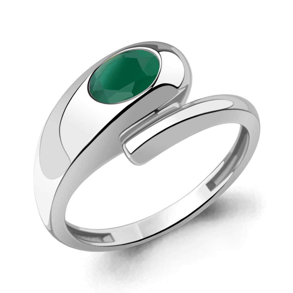 65025309 Кольцо из Серебра с агатом