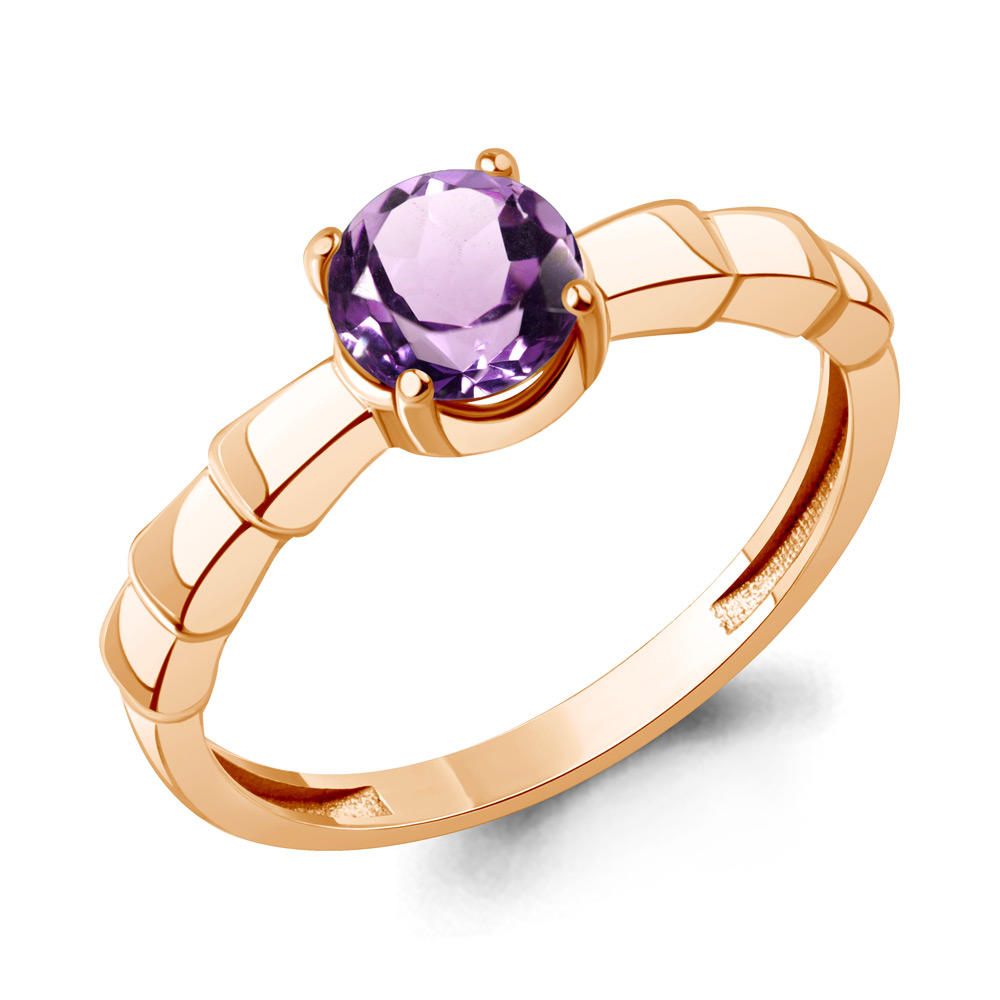 65025504 Кольцо из Золота с аметистом