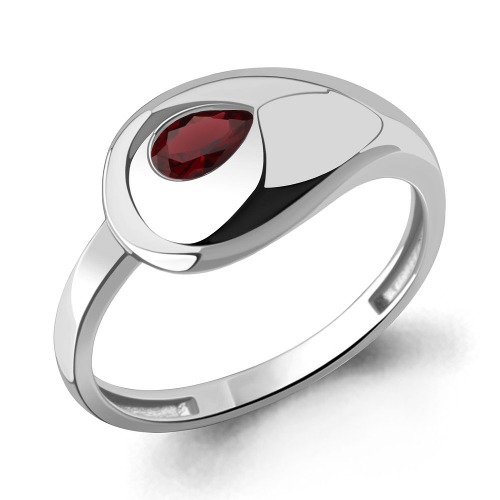 65025703 Кольцо из Серебра с гранатом