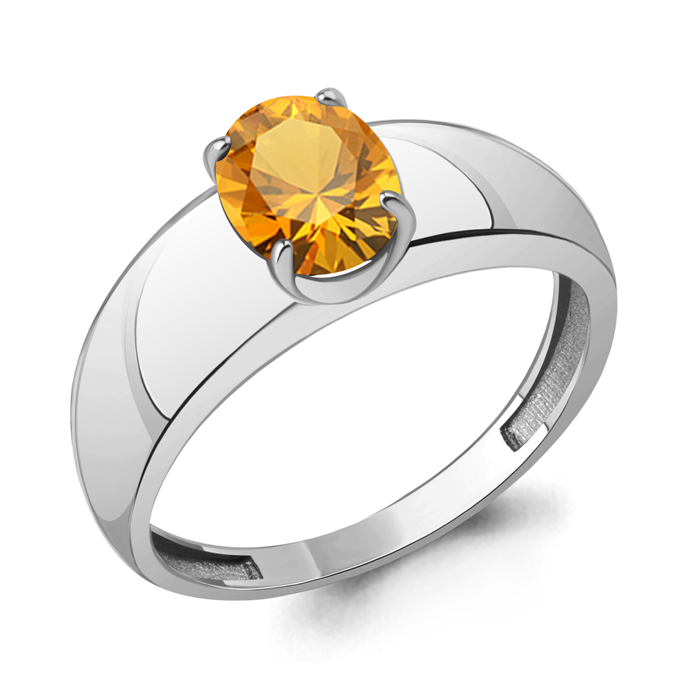 65026306 Кольцо из Серебра с цитрином