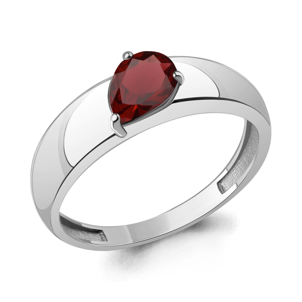 65026403 Кольцо из Серебра с гранатом