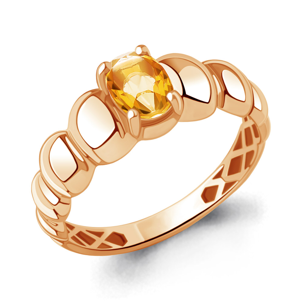 65026506 Кольцо из Золота с цитрином
