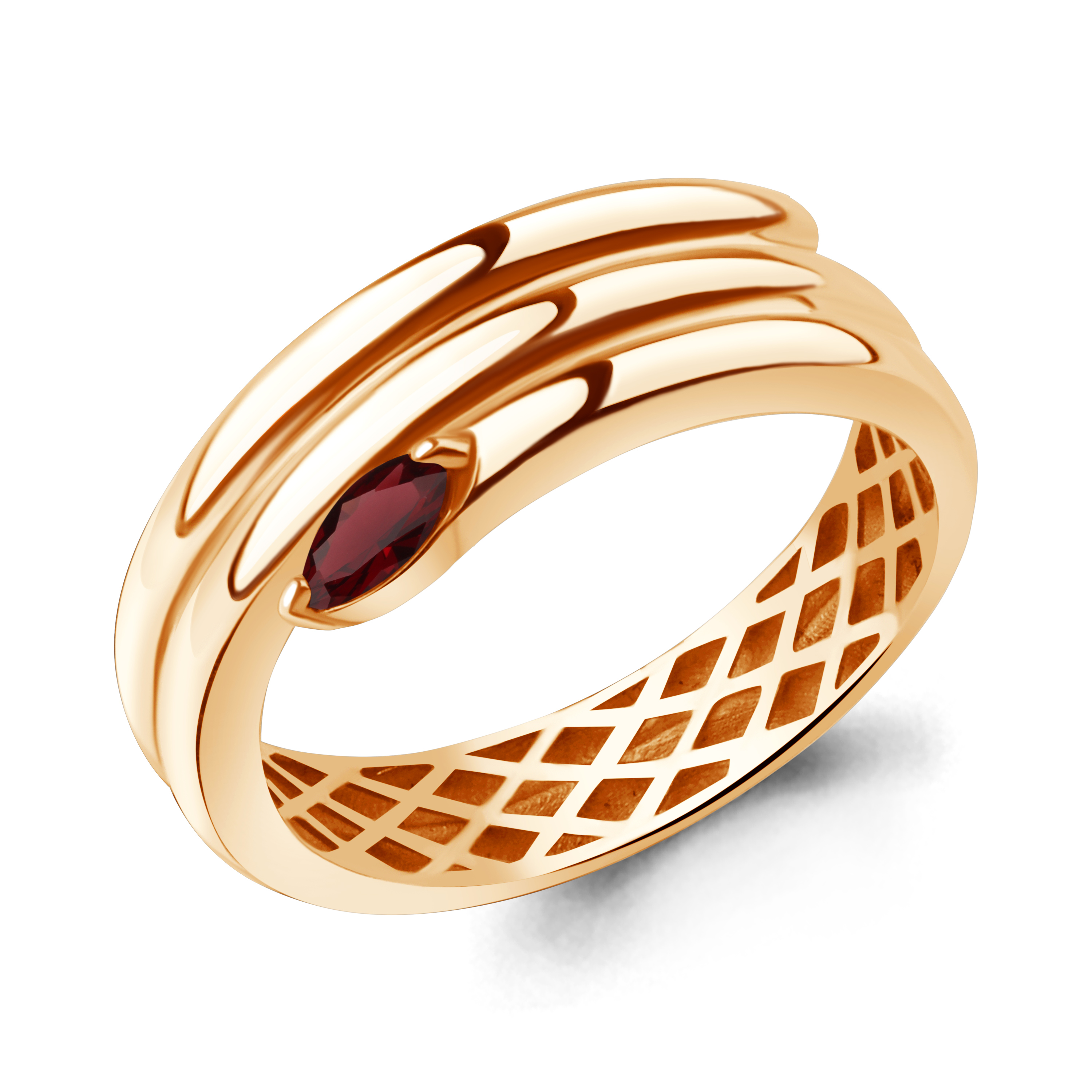 65026603 Кольцо из Золота с гранатом