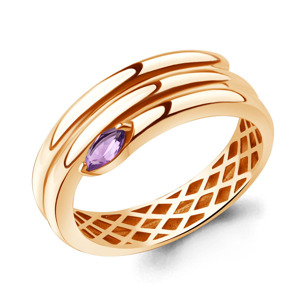 65026604 Кольцо из Золота с аметистом