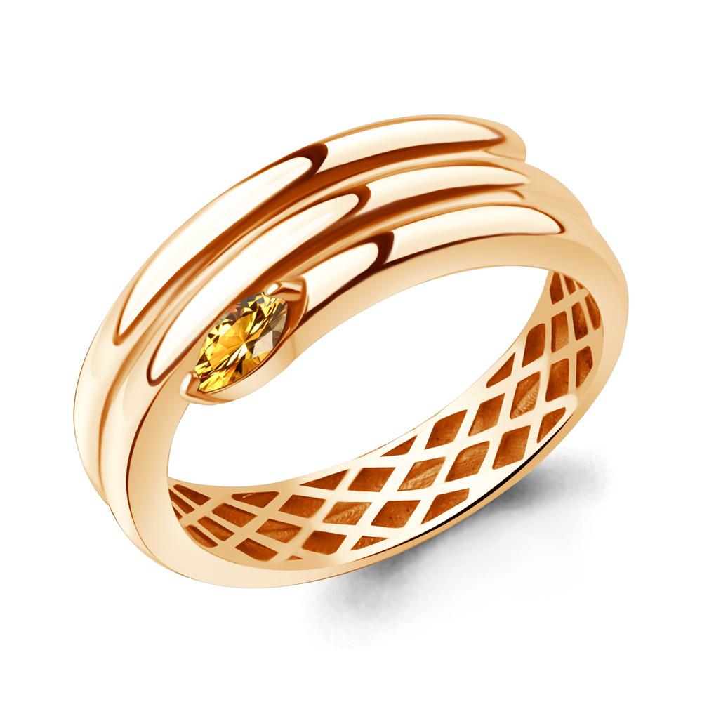 65026606 Кольцо из Золота с цитрином