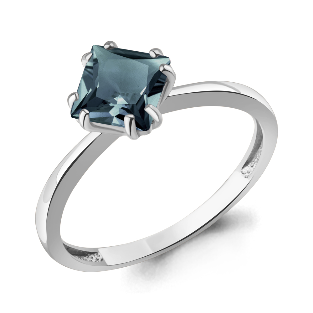 65026708 Кольцо из Серебра с топазом лондон блю