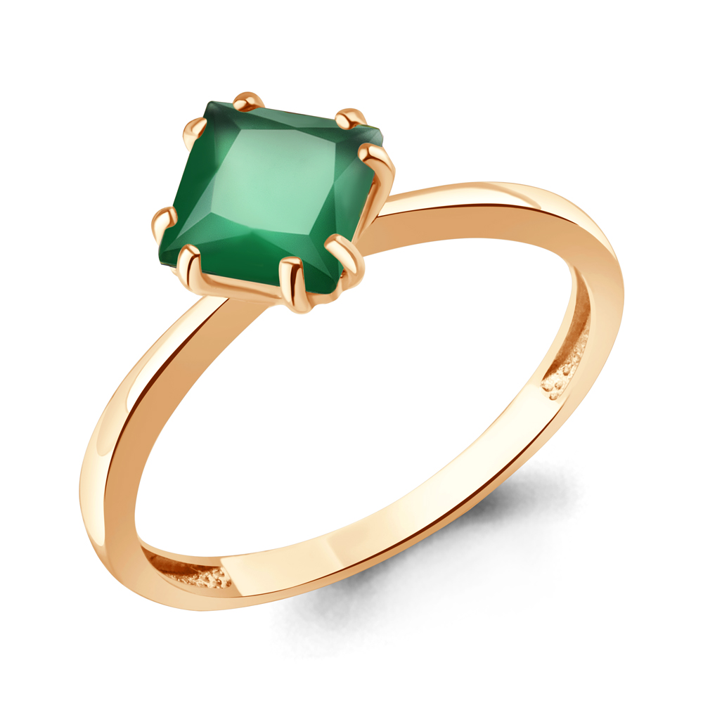 65026709 Кольцо из Золота с агатом