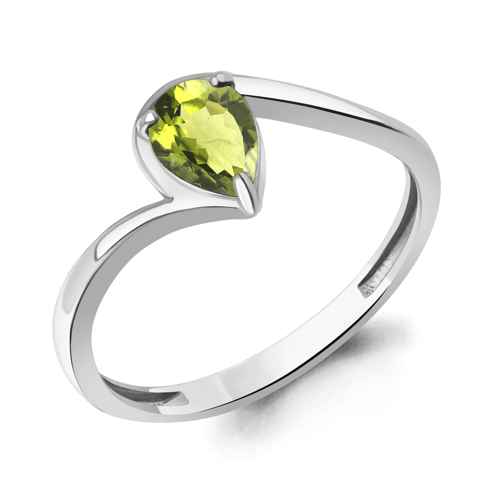 65026807 Кольцо из Серебра с хризолитом