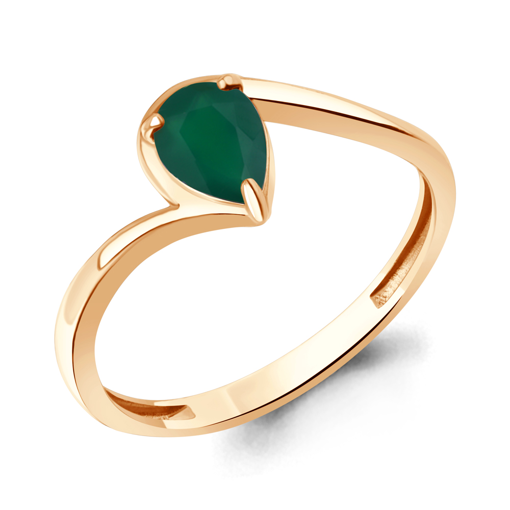 65026809 Кольцо из Золота с агатом