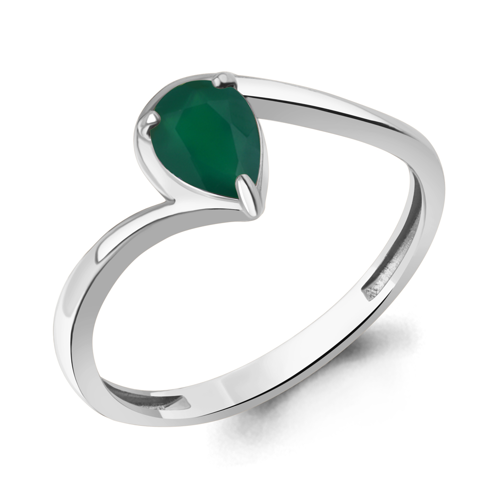 65026809 Кольцо из Серебра с агатом