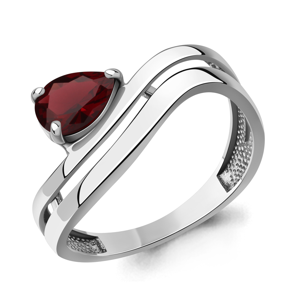 65026903 Кольцо из Серебра с гранатом