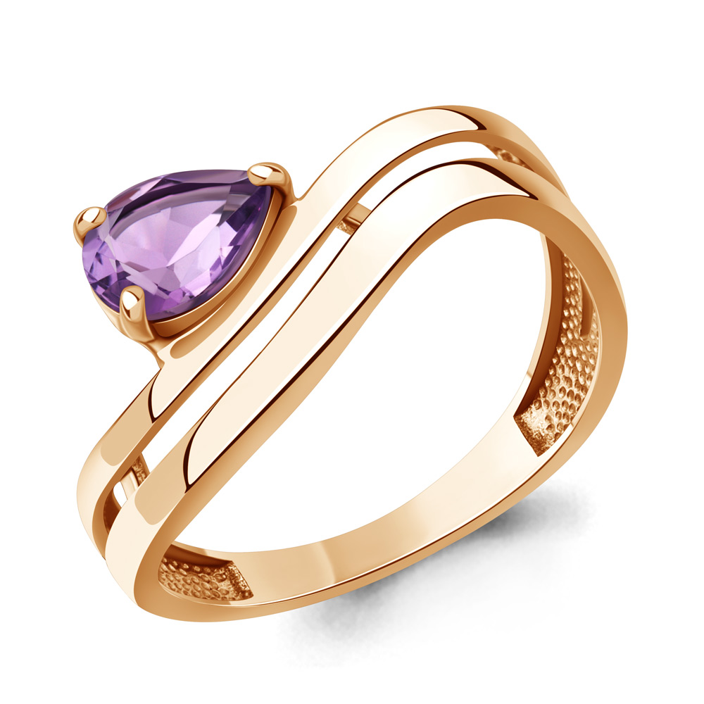 65026904 Кольцо из Золота с аметистом