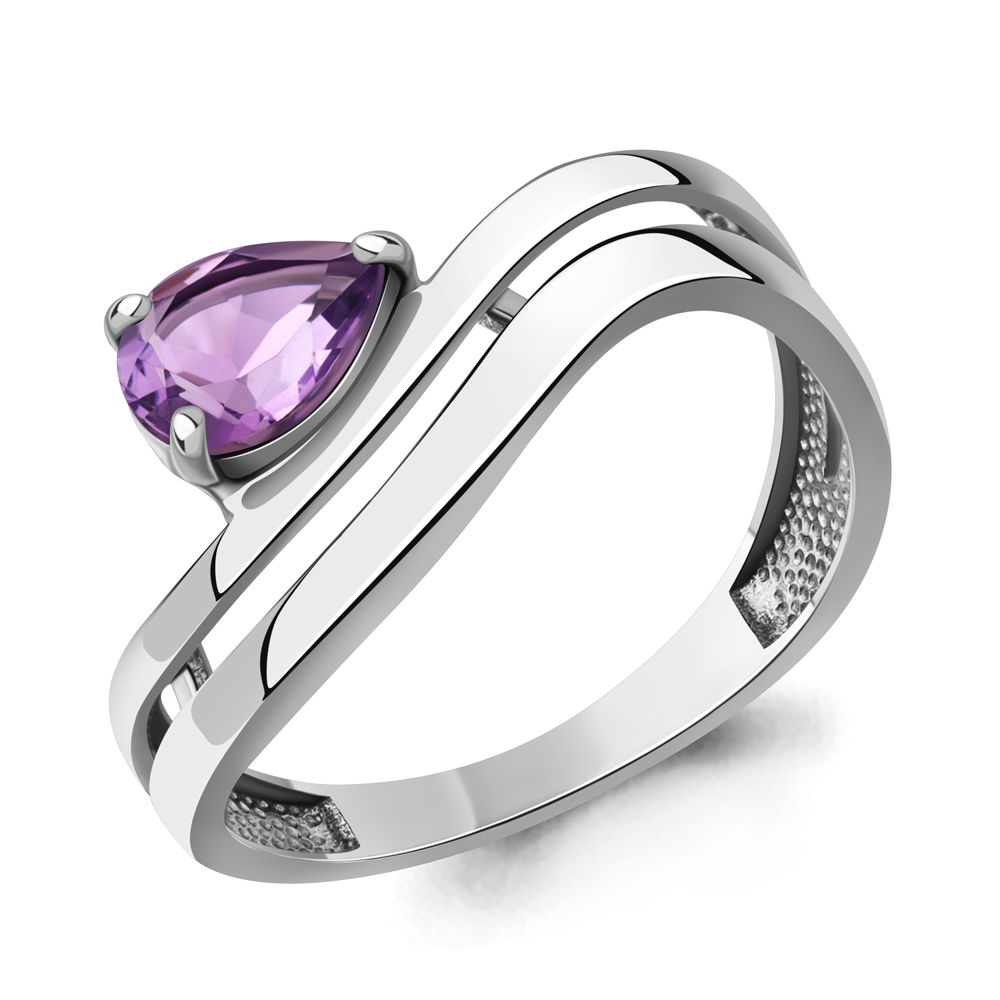 65026904 Кольцо из Серебра с аметистом