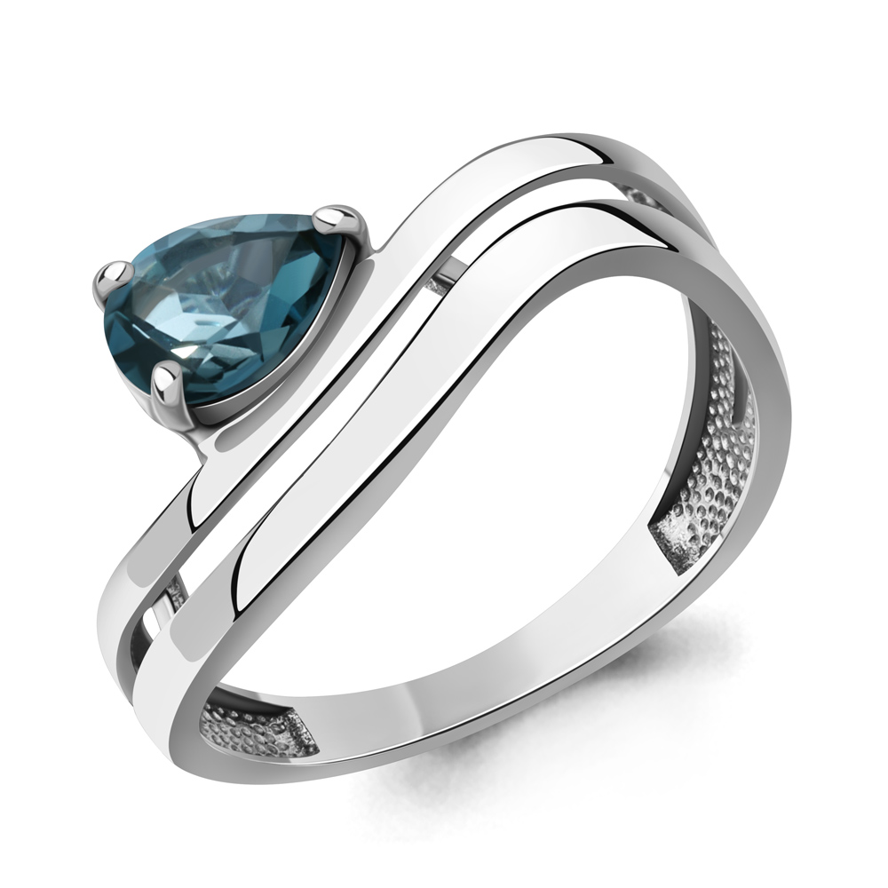 65026908 Кольцо из Серебра с топазом лондон блю