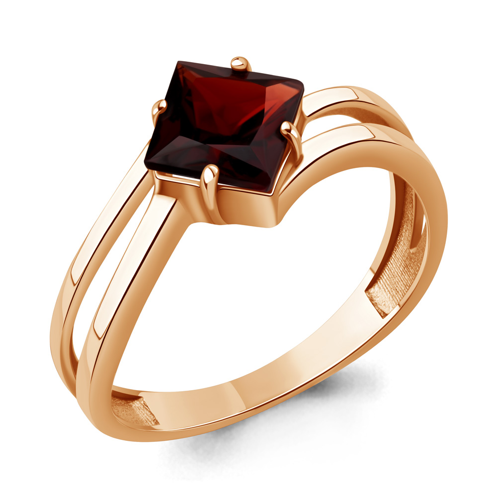 65027003 Кольцо из Золота с гранатом