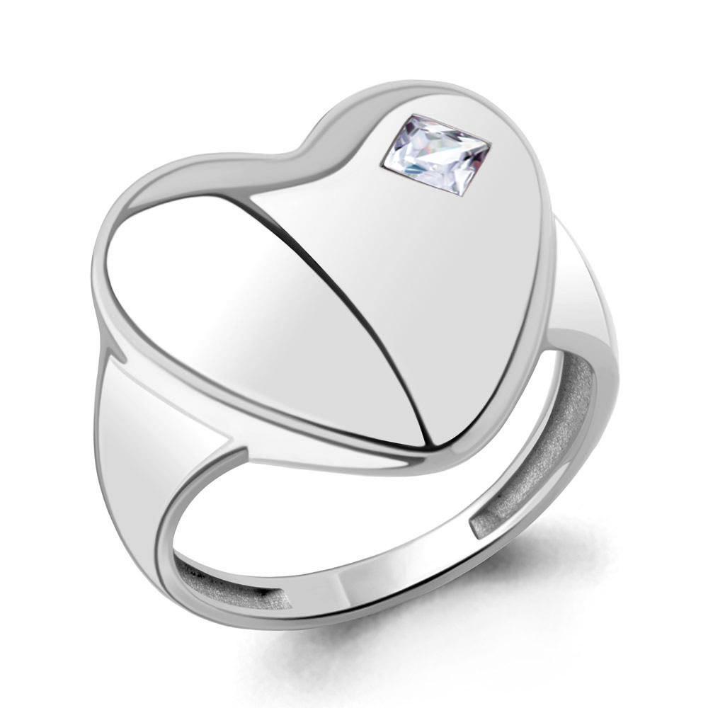 650272 Кольцо из Серебра с фианитом