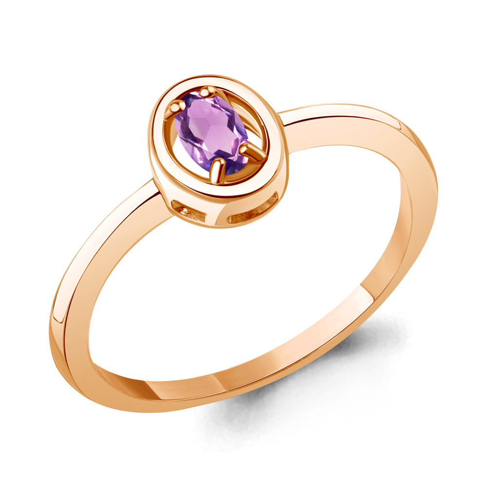 65027504 Кольцо из Золота с аметистом