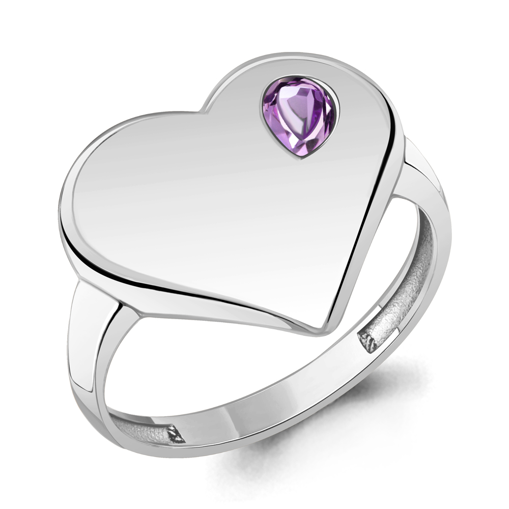 65027704 Кольцо из Серебра с аметистом