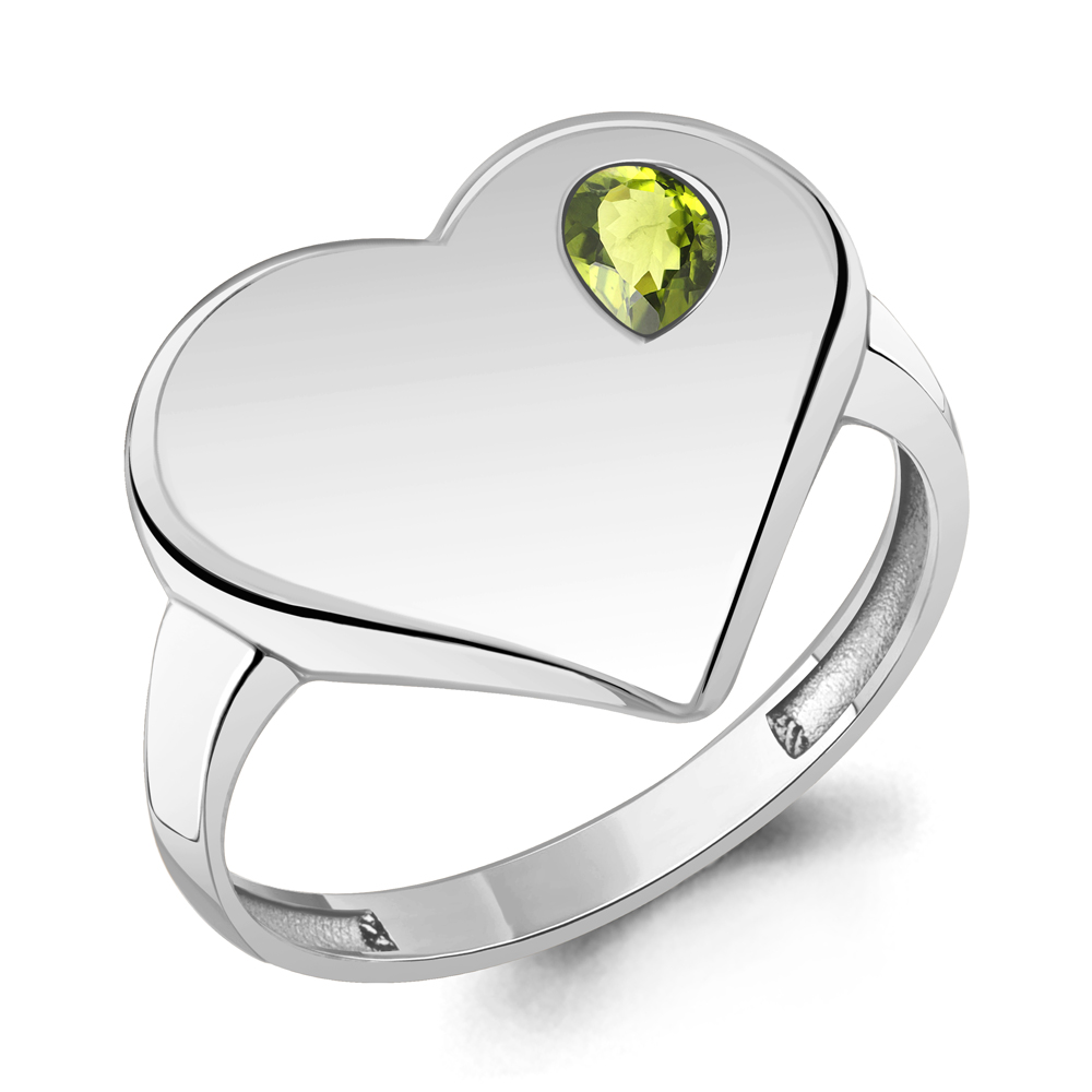 65027707 Кольцо из Серебра с хризолитом