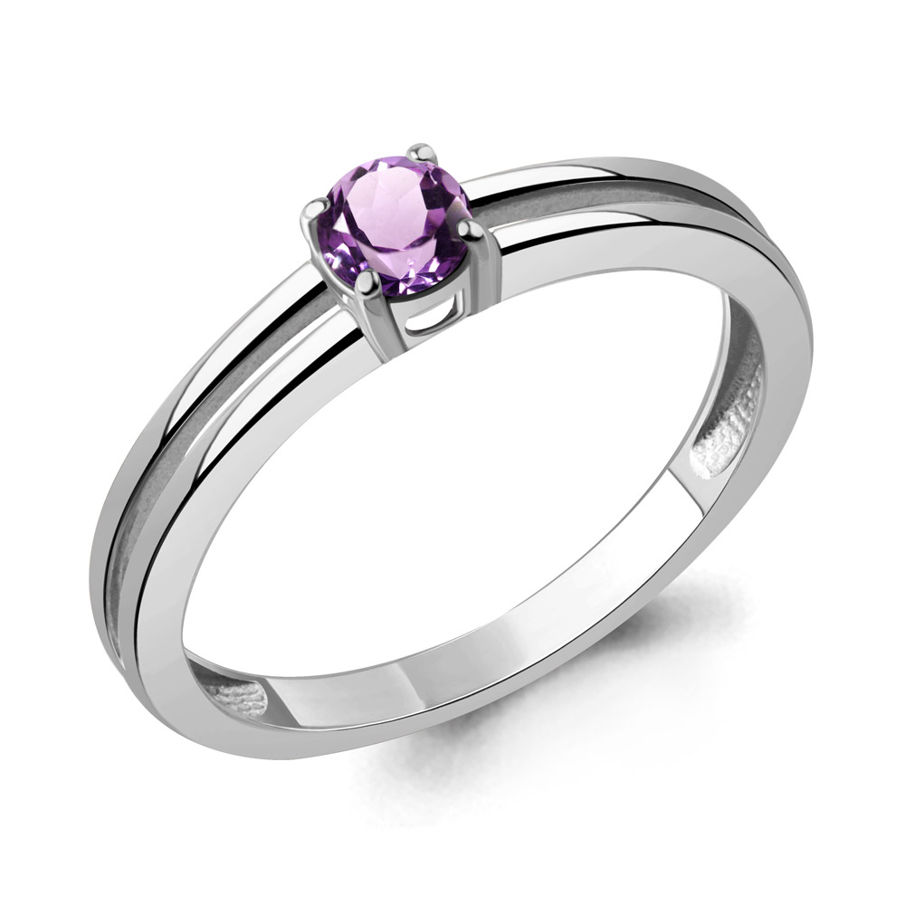 65027904 Кольцо из Серебра с аметистом