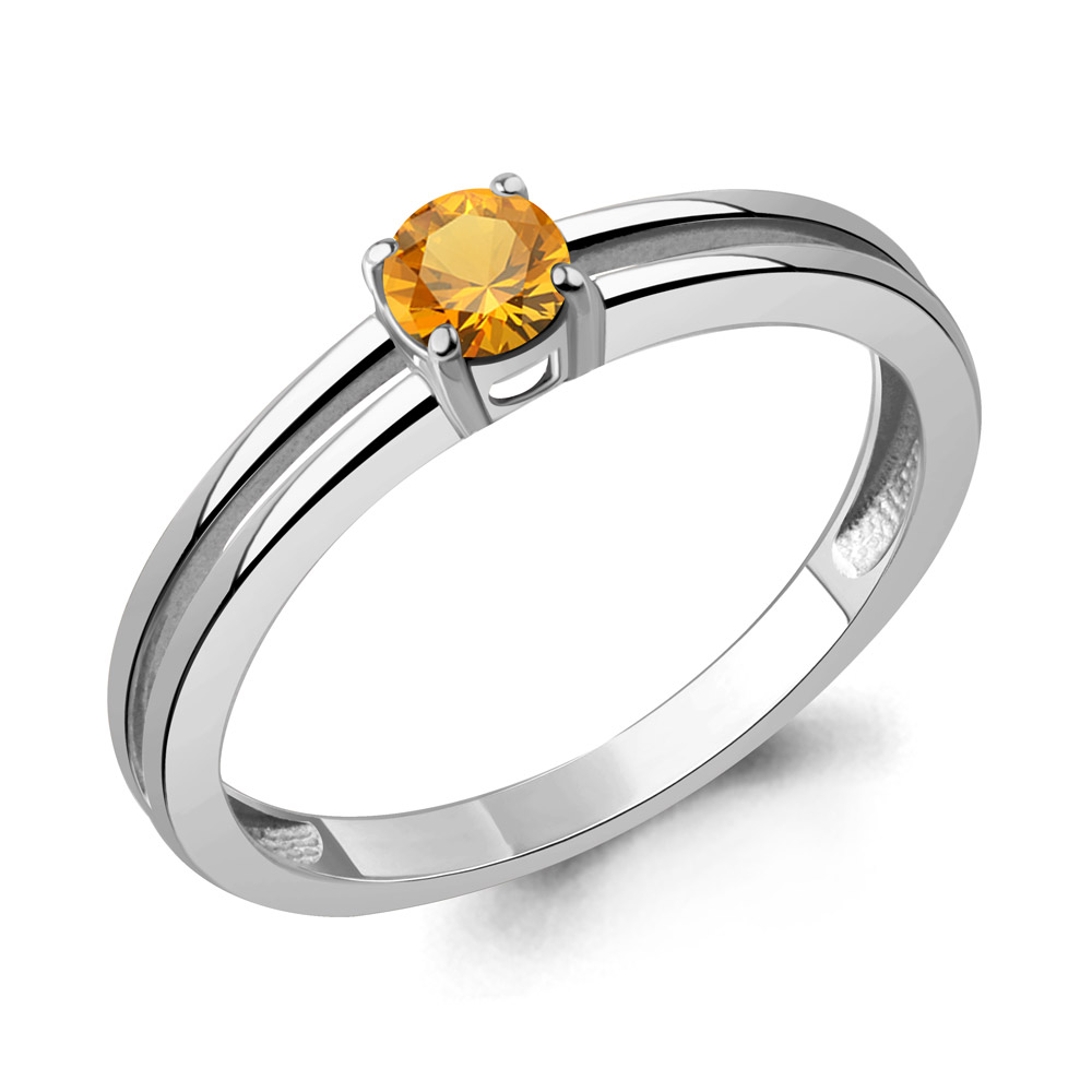 65027906 Кольцо из Серебра с цитрином