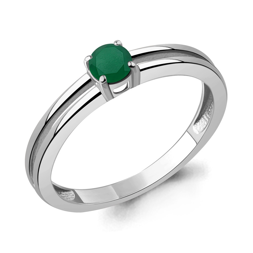 65027909 Кольцо из Серебра с агатом